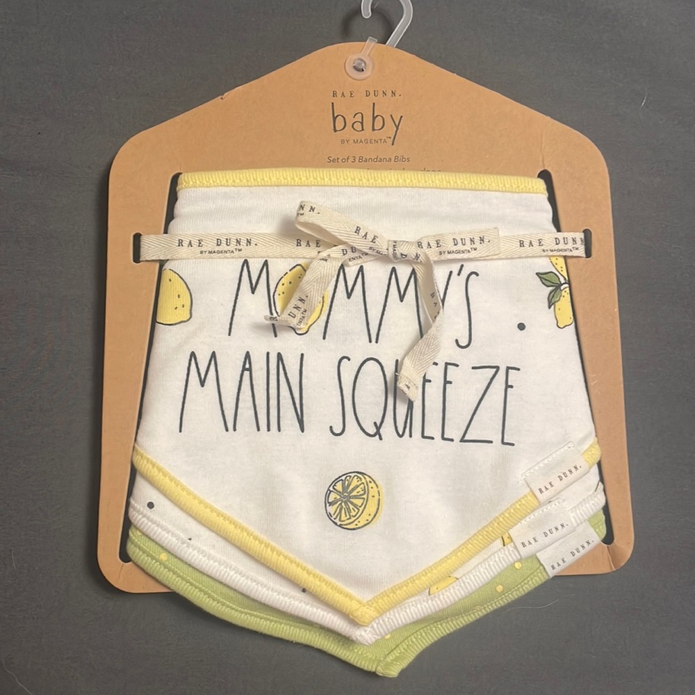 Lemon Theme Baby Bibs Rae Dunn Baby